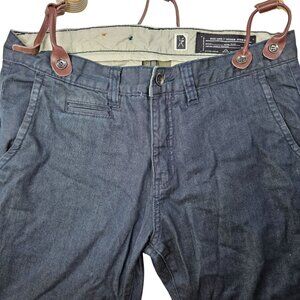 Marc Ecko Cut & Sew Denim Pants With Suspenders Size 32 Blue